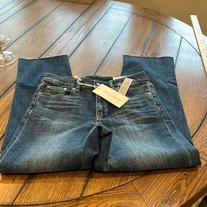 Vince Camuto Straight Leg Jeans, Frayed Leg Hem